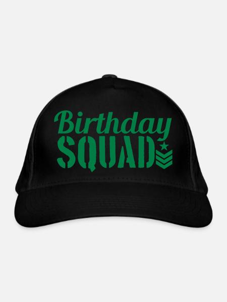 squad militaer armee army general komando einheit - Organic Baseball Cap - black - Front