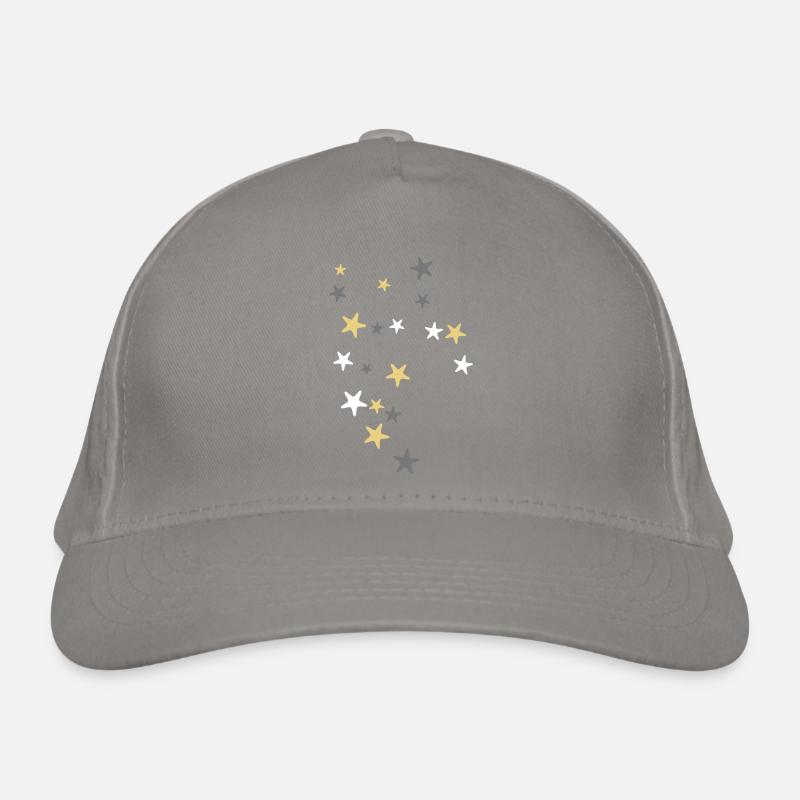 Christmas stars - three colors Organic Baseball Cap