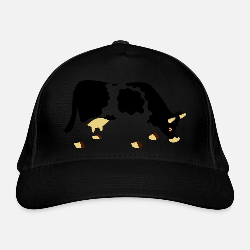 Kuh mit Löchern Bio-Baseballkappe