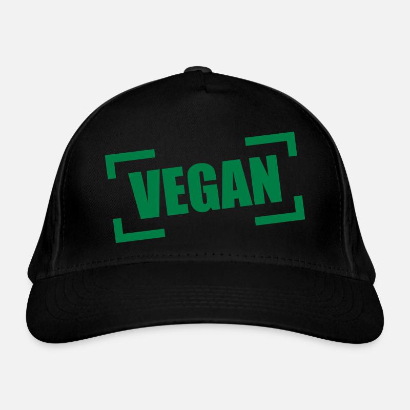 Logo de timbre végétalien Casquette classique bio