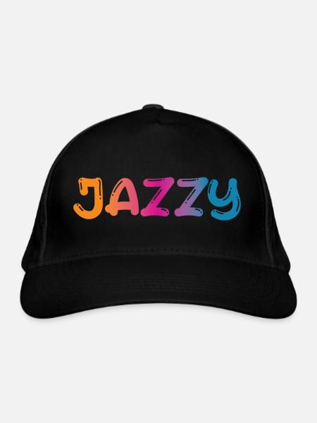 Jazzy Jazz - Bio-Baseballkappe - Schwarz