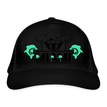 Miami - Bio-Baseballkappe - Schwarz - Vorne