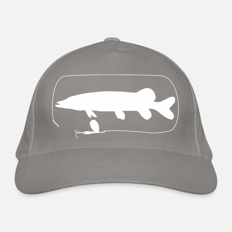 Pike with spinner Organic Baseball Cap