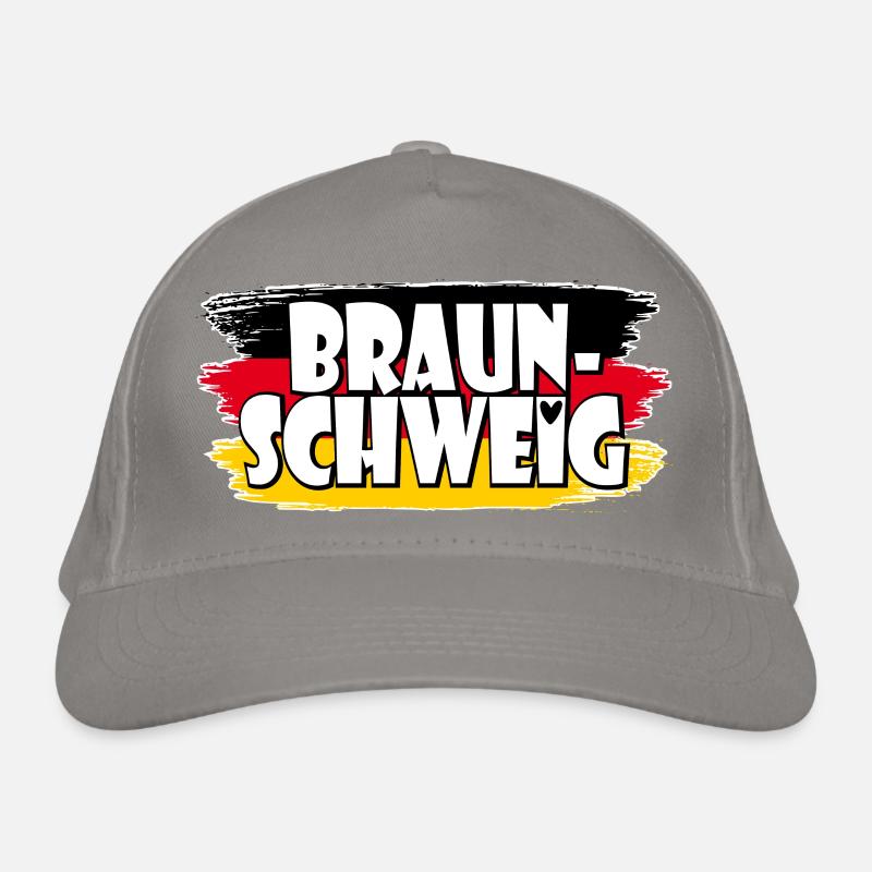 Braunschweig Germany Flag Organic Baseball Cap