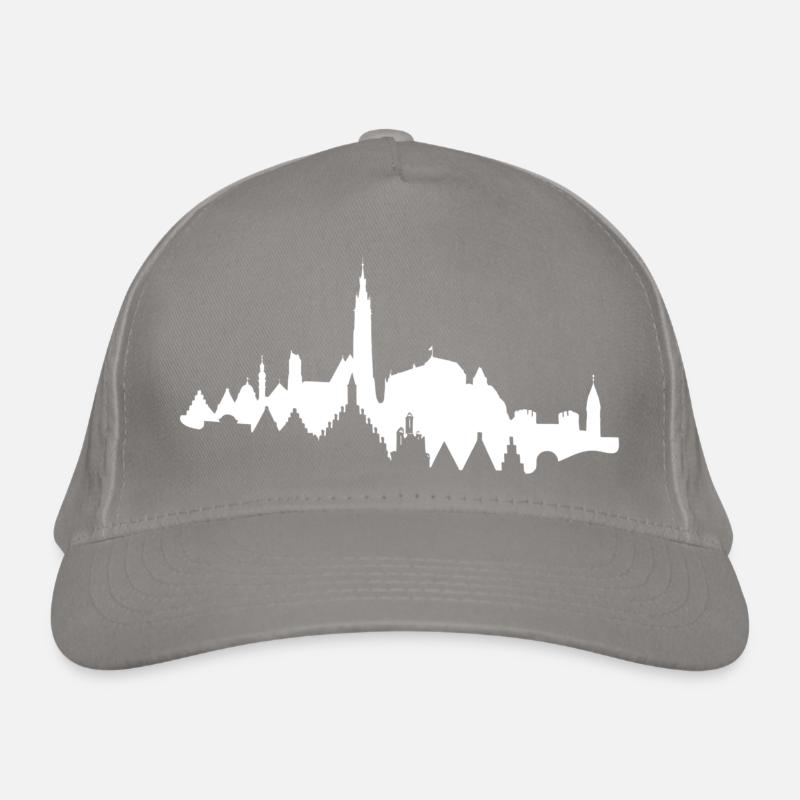 LA Skyline white Bio-Baseballkappe