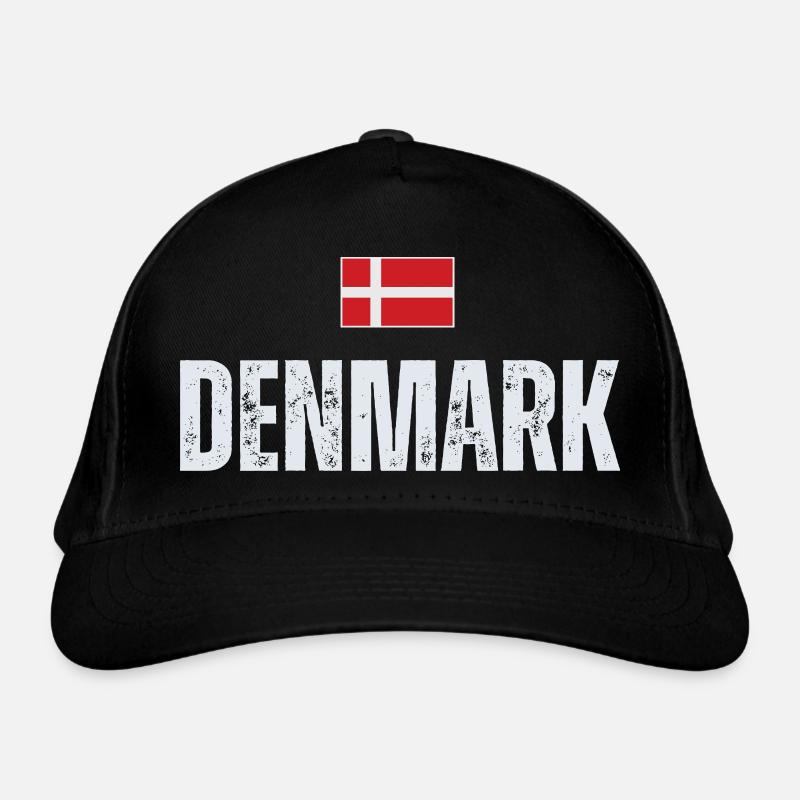 Drapeau du Danemark, fier danois - Casquette classique bio - noir