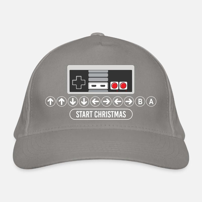 Cheat Code Start Christmas Gaming Gamer Video Game Organic Baseball Cap