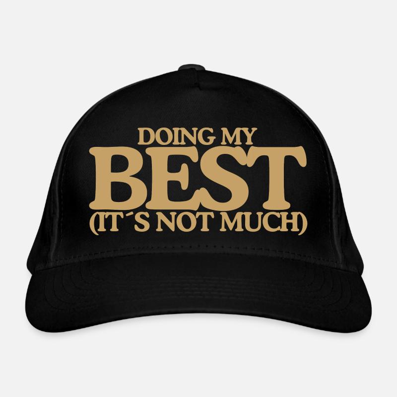 Doing my best Lustiger Retro Spruch Design Bio-Baseballkappe