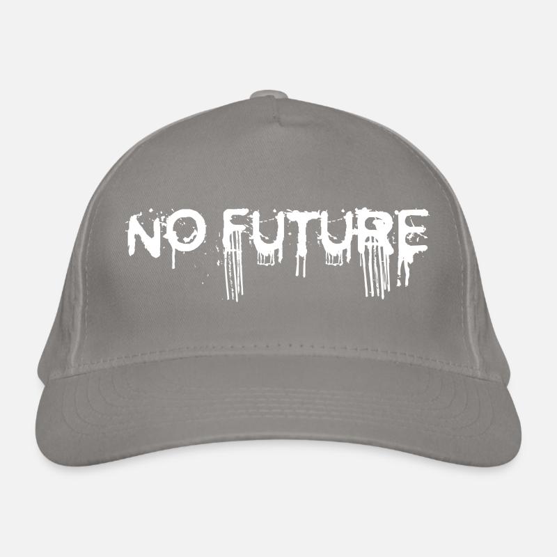 NO FUTURE (blanc) Casquette classique bio