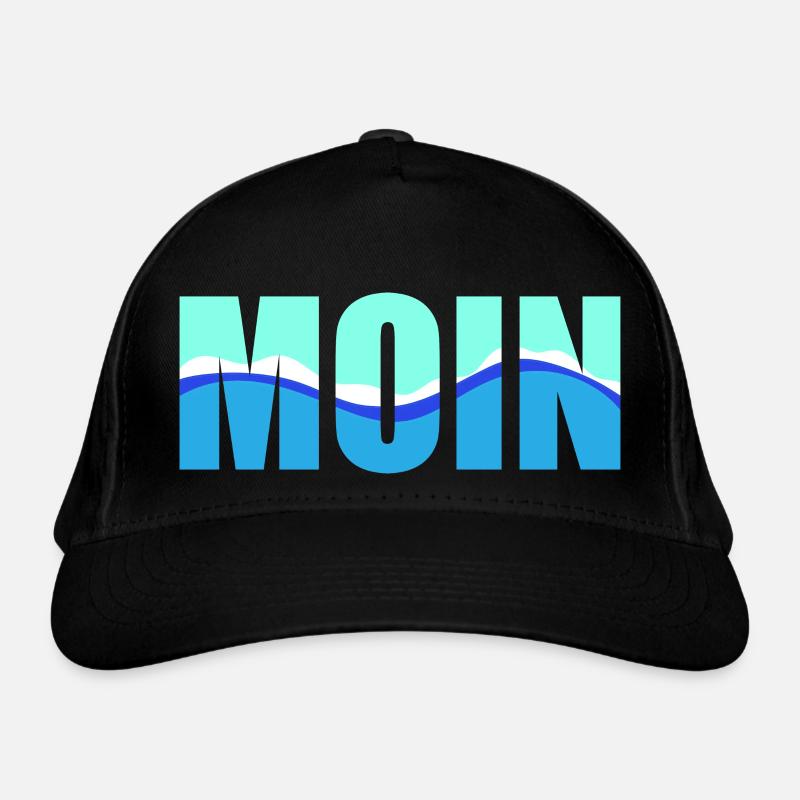 Moin - maritimes Design Bio-Baseballkappe