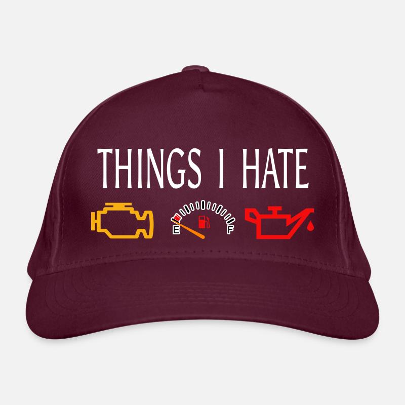 Things I Hate - Tuning - Cartuning - Auto Organic Baseball Cap