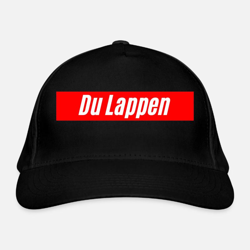 Du Lappen, beleidigung als Design Bio-Baseballkappe