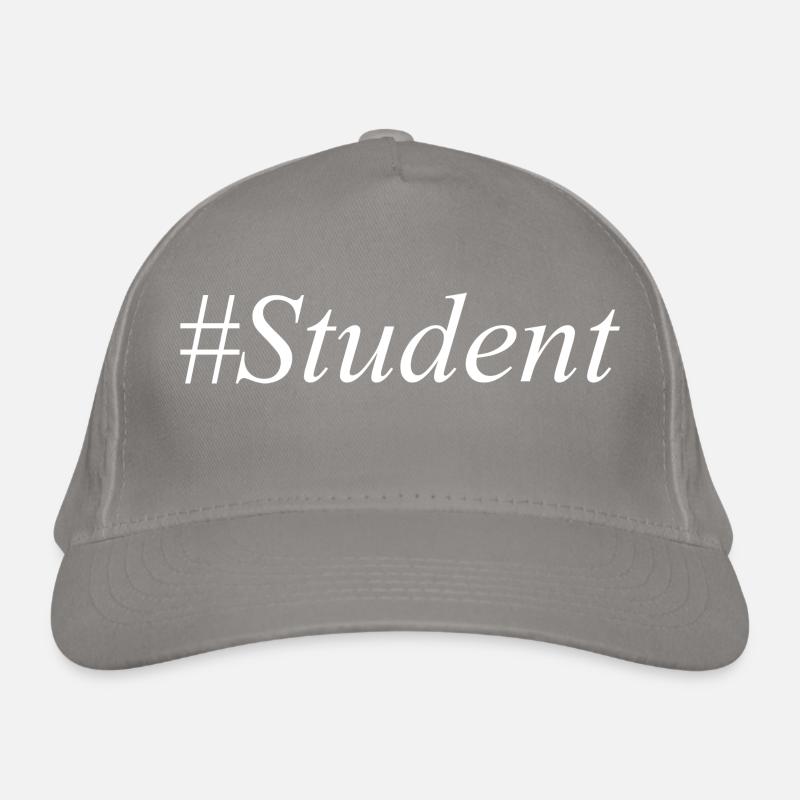 #Student Logo Weiß Bio-Baseballkappe