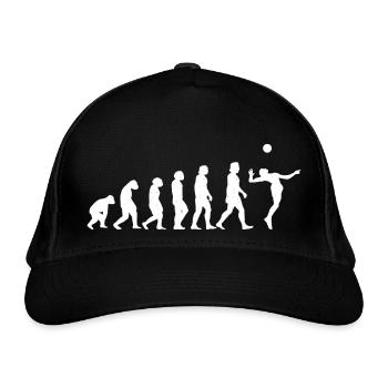 Volley-ball Jeux Evolution Silhouettes - Casquette classique bio - noir - Devant