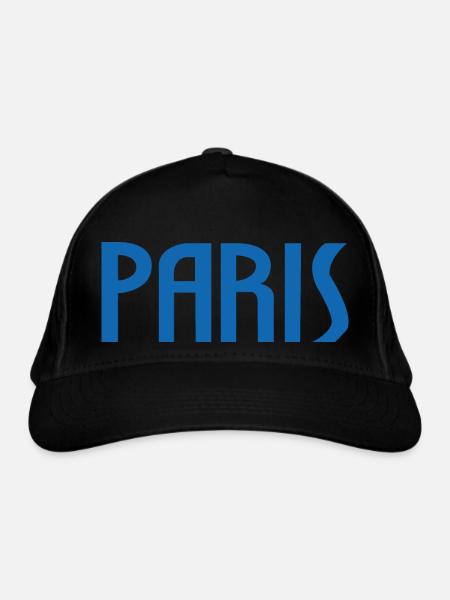 Paris - Casquette classique bio - noir - Devant