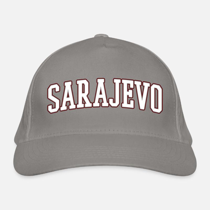 Sarajevo Bold Lettering Organic Baseball Cap
