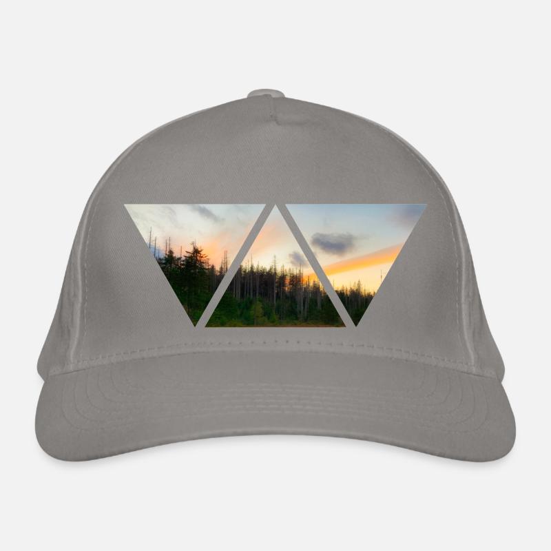 Forest Sky Triangle Sunset Gift Nature Organic Baseball Cap