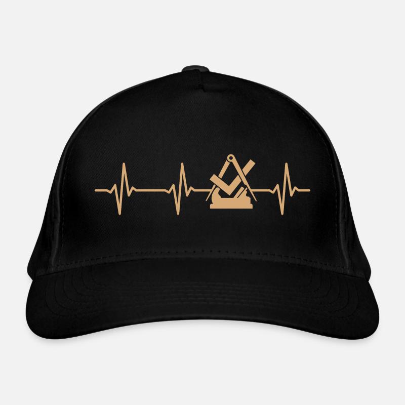 Carpenter Carpenter Guild Sign Heartbeat Organic Baseball Cap