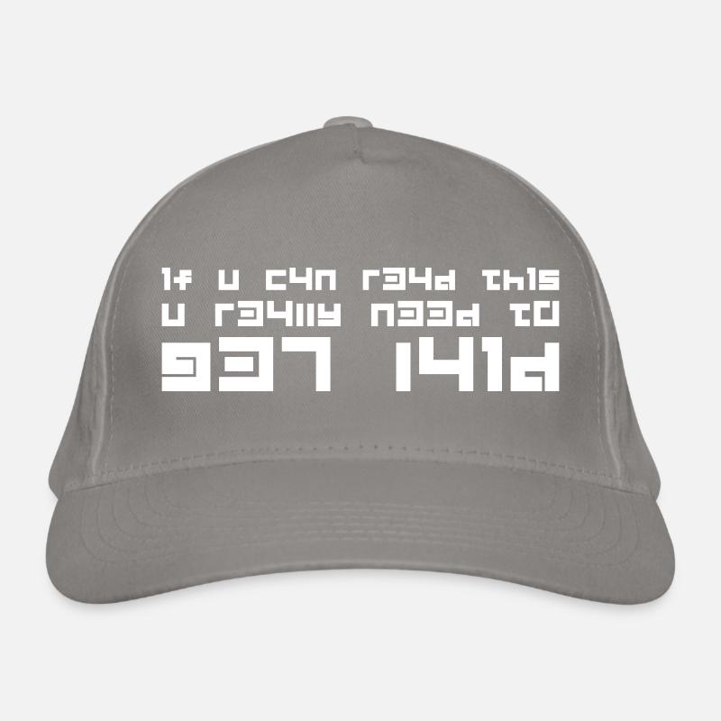 Get Laid Leetspeak – Nerdiger 1337 Spruch Bio-Baseballkappe