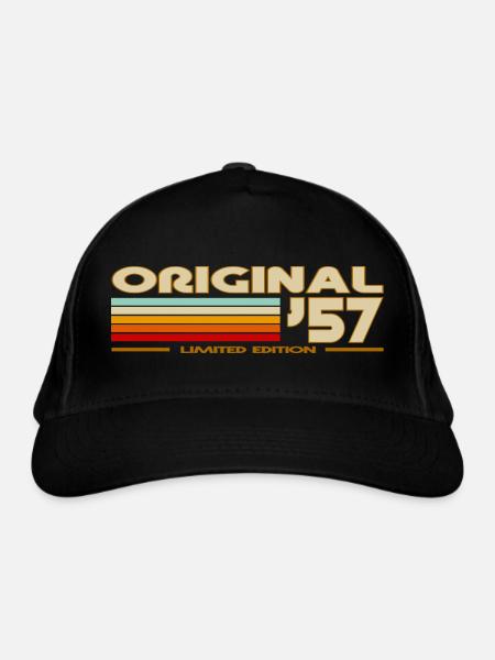1957 - Casquette classique bio - noir - Devant