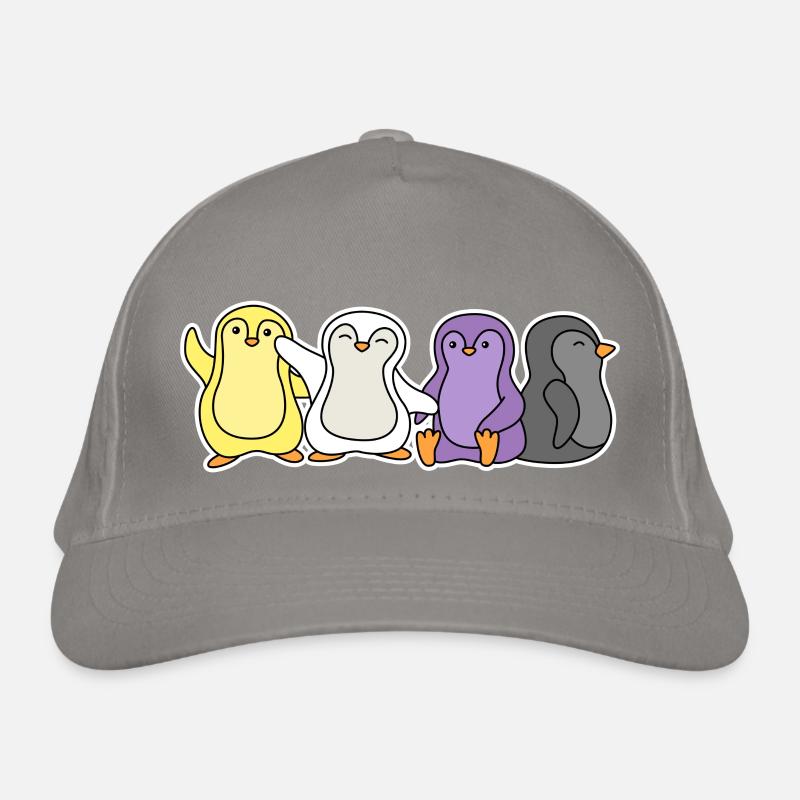 Conception de pingouin drapeau non binaire pour Enbys Casquette classique bio