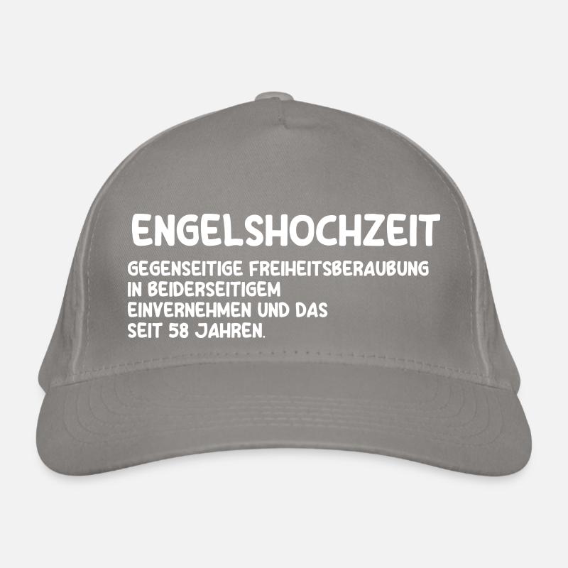 Ehe Engelshochzeit 58 Jahre Verheiratet Hochzeitst Bio-Baseballkappe