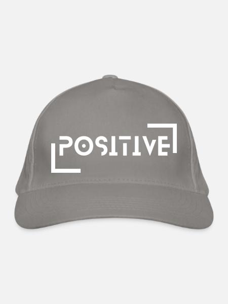 Ondes positives - Casquette classique bio - gris clair - Devant