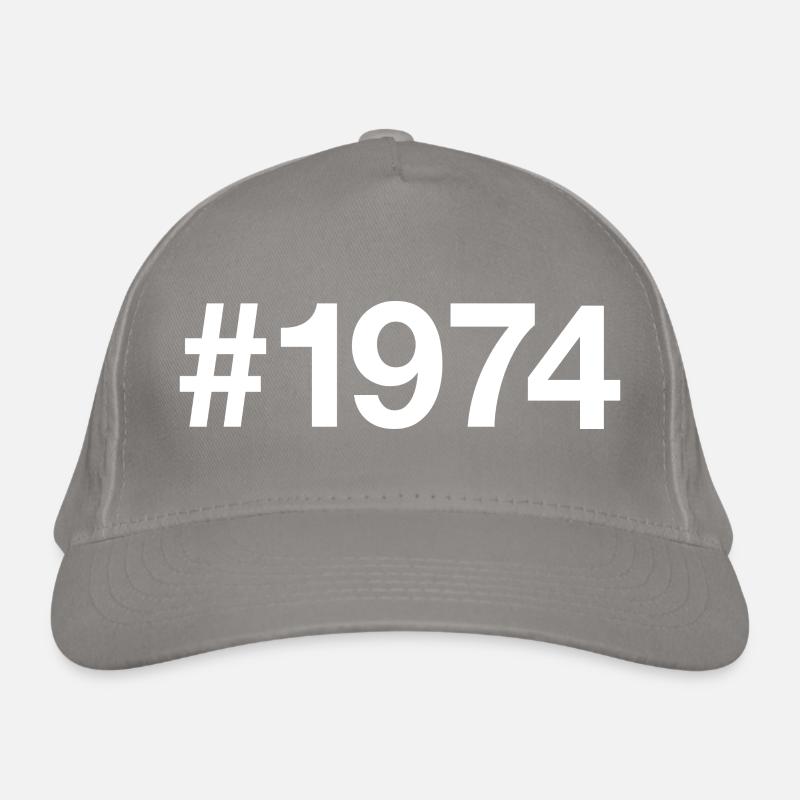 1974 Hashtag 52 ans 52e anniversaire Casquette classique bio