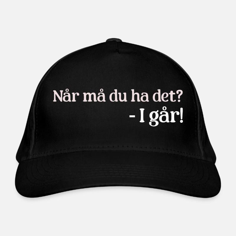 Hier - Casquette classique bio - noir