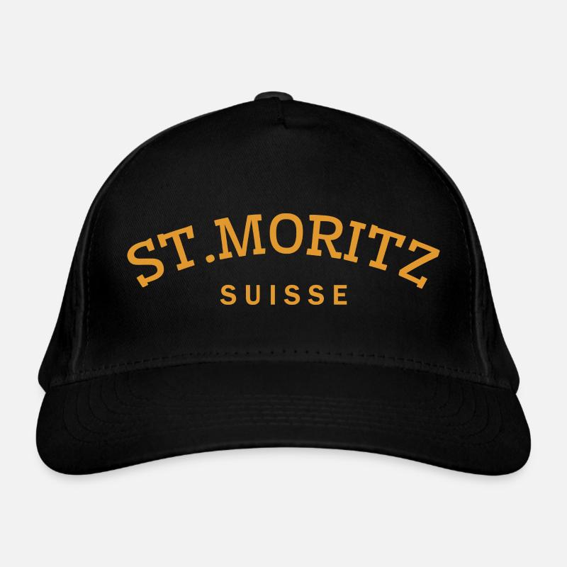 St. Moritz - Suisse - Schweiz - Swiss Bio-Baseballkappe