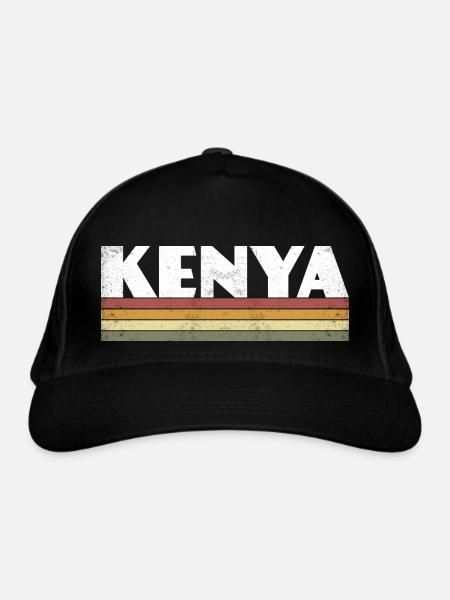 Kenya Vintage - Casquette classique bio - noir - Devant