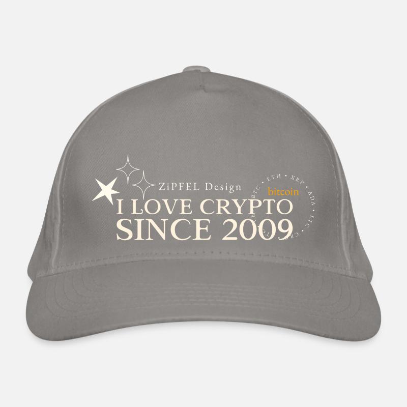 I Love Crypto since 2009 - Gift Organic Baseball Cap
