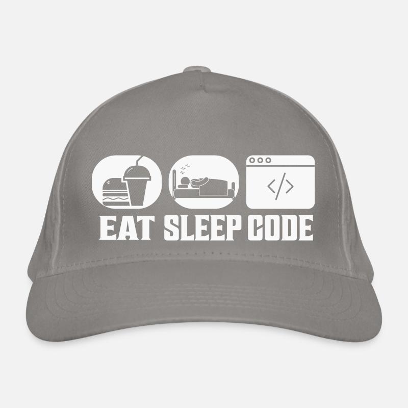 Eat Sleep Code Software Coding Bio-Baseballkappe