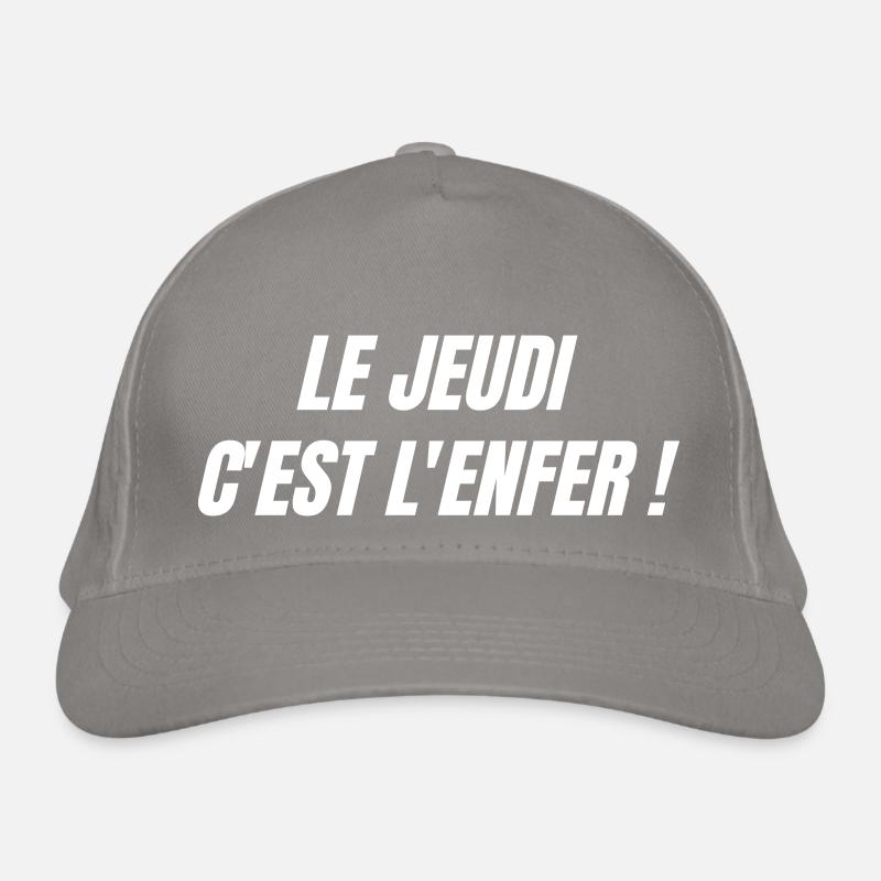 Le jeudi c'est l'enfer Casquette classique bio