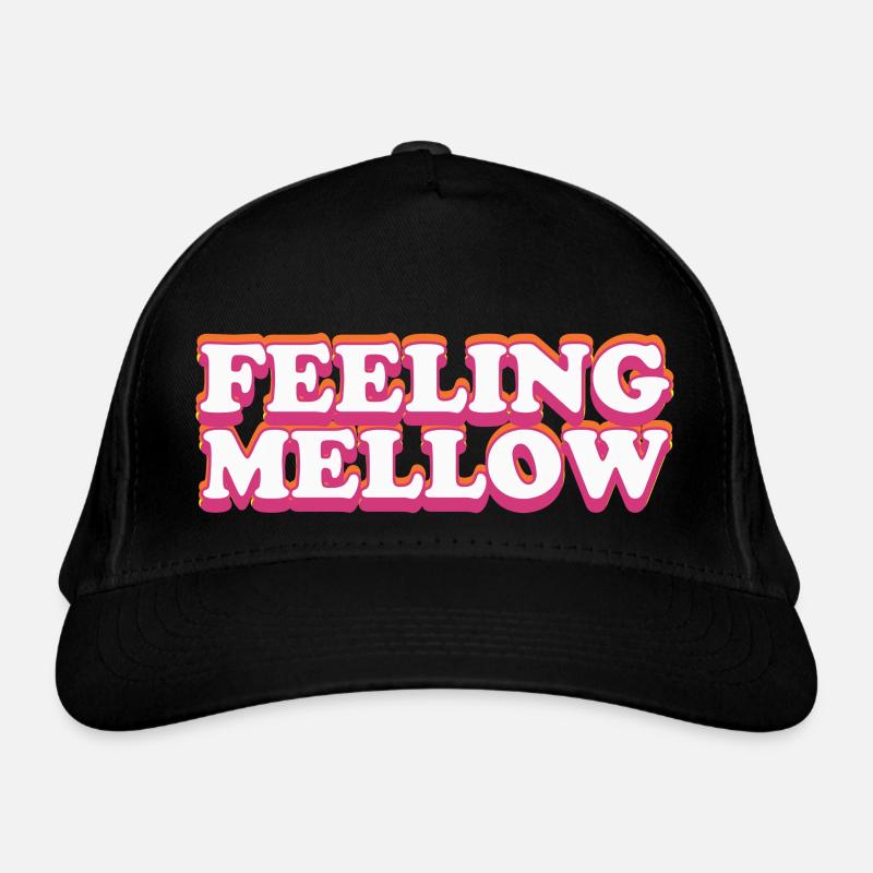 Feeling Mellow Bunter Spruch Bio-Baseballkappe