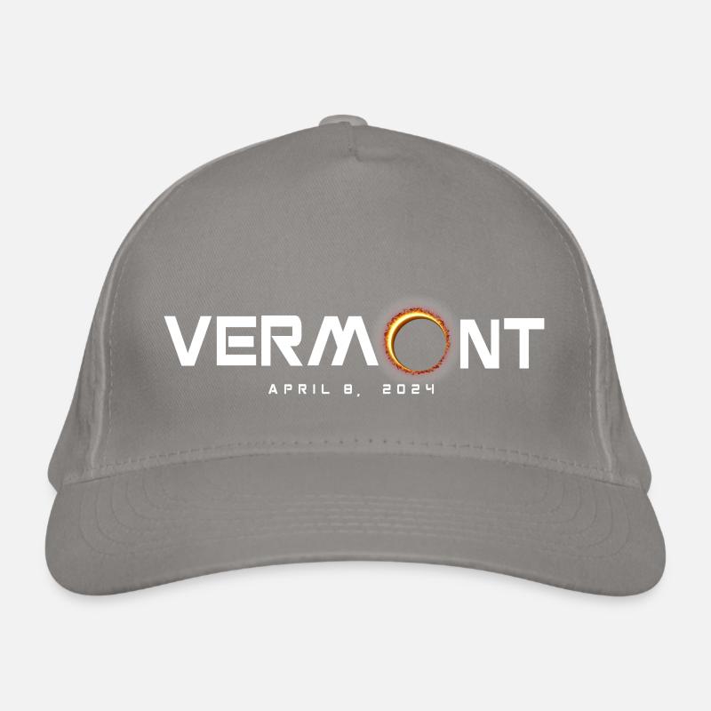 Vermont 2024 Eclipse Souvenir 8 avril Casquette classique bio
