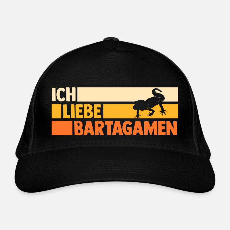 Reptilien Bartagame Bartagamen Bio-Baseballkappe
