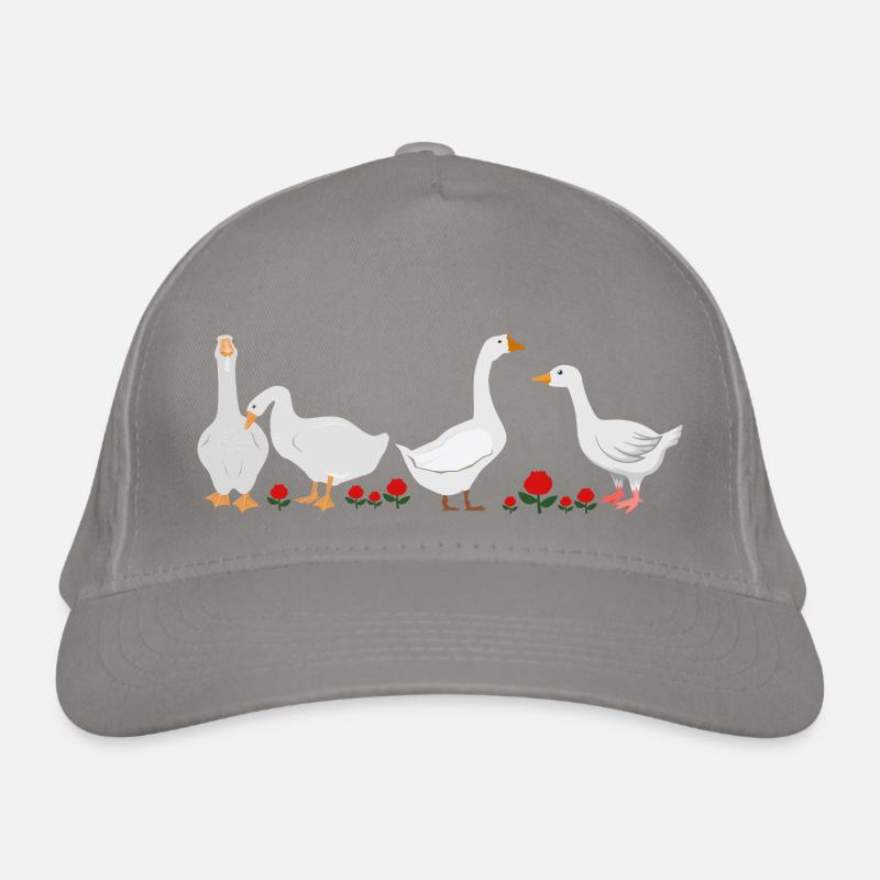 Fun group of geese Organic Baseball Cap