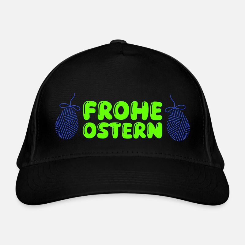 frohe ostern Bio-Baseballkappe