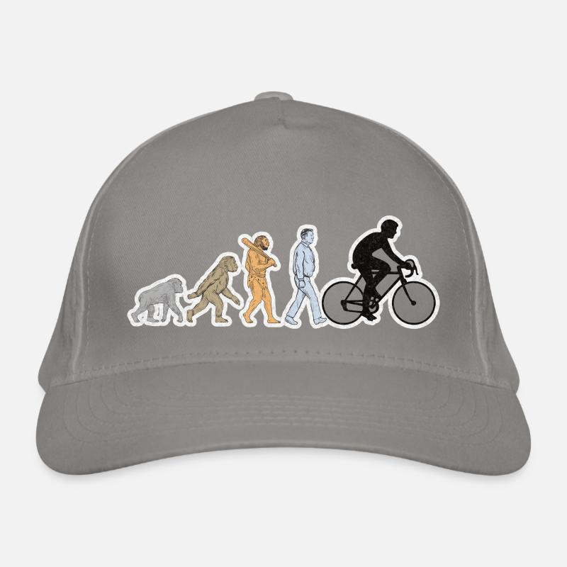 Evolution du vélo Hommes Black grunge Casquette classique bio