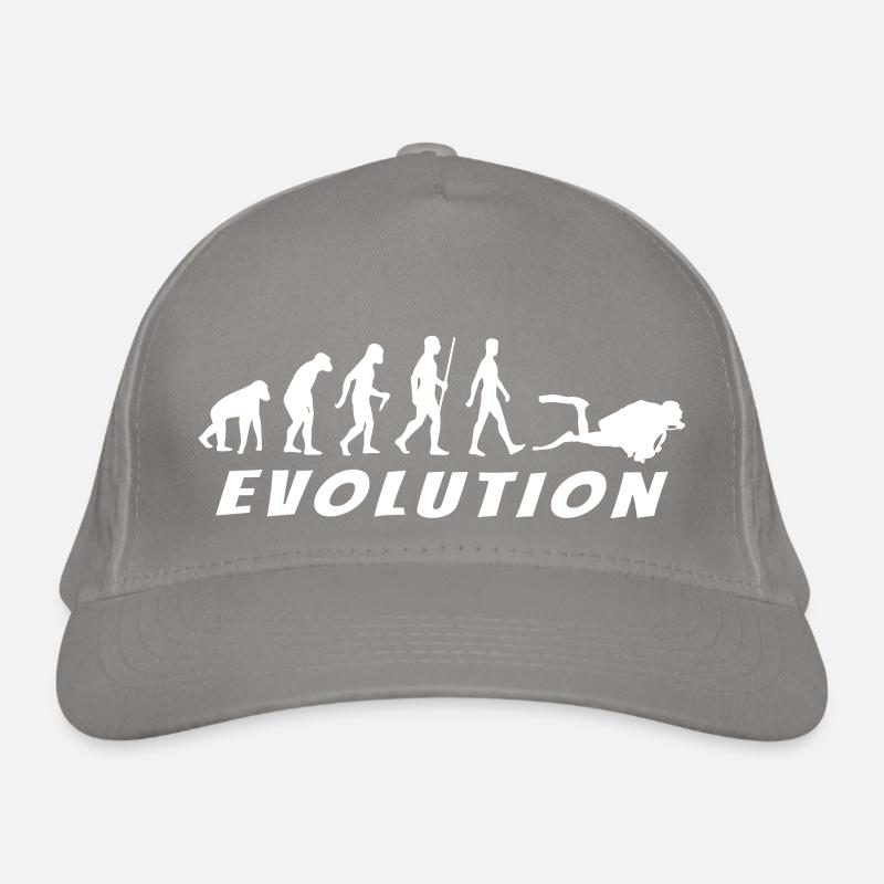 Evolution Weißer Taucher Bio-Baseballkappe