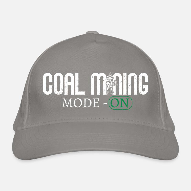 Coal Mining Mode - ON Pickaxe Miner Organic Baseball Cap