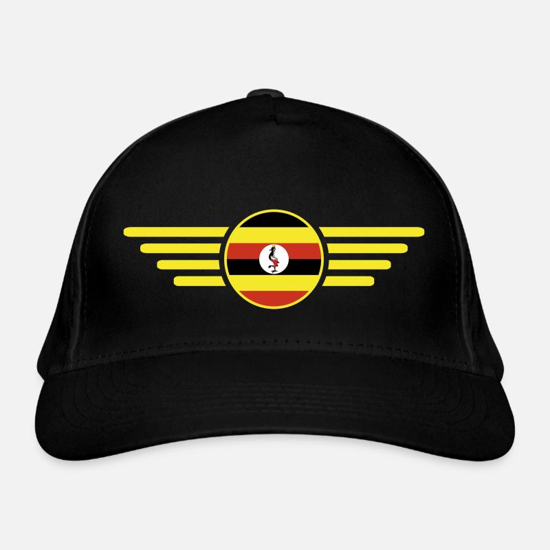 Ich liebe Uganda, Eleganz Stil Design T-Shirt Bio-Baseballkappe
