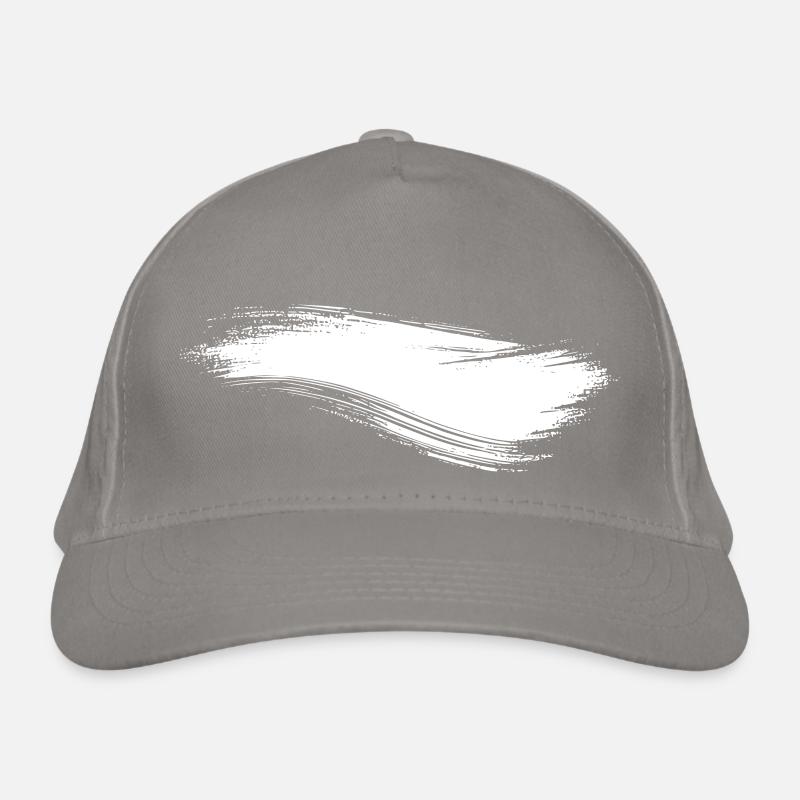 Ligne de coup de pinceau Blanc Casquette classique bio