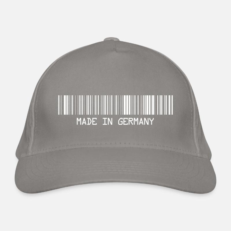 Fabriqué en Allemagne - Deutschland - Code-barres - Strichco Casquette classique bio