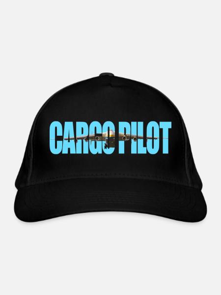 Cargo pilot An-225 - Bio-Baseballkappe - Schwarz - Vorne