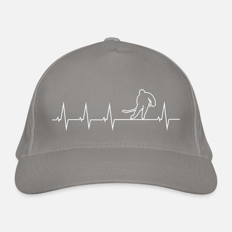 J’aime le hockey sur glace Casquette classique bio