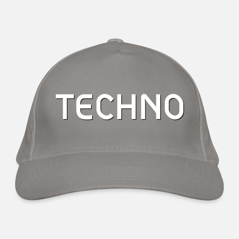 Techno-White Bio-Baseballkappe