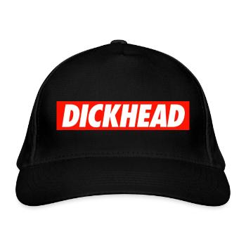 Dickhead - Organic Baseball Cap - black - Front