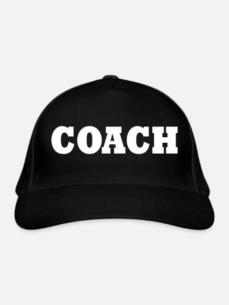 Coach - Bio-Baseballkappe - Schwarz - Vorne